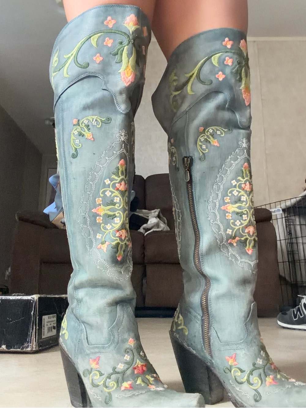 Dan Post Flower Child over-the-knee boots
Size 6.5